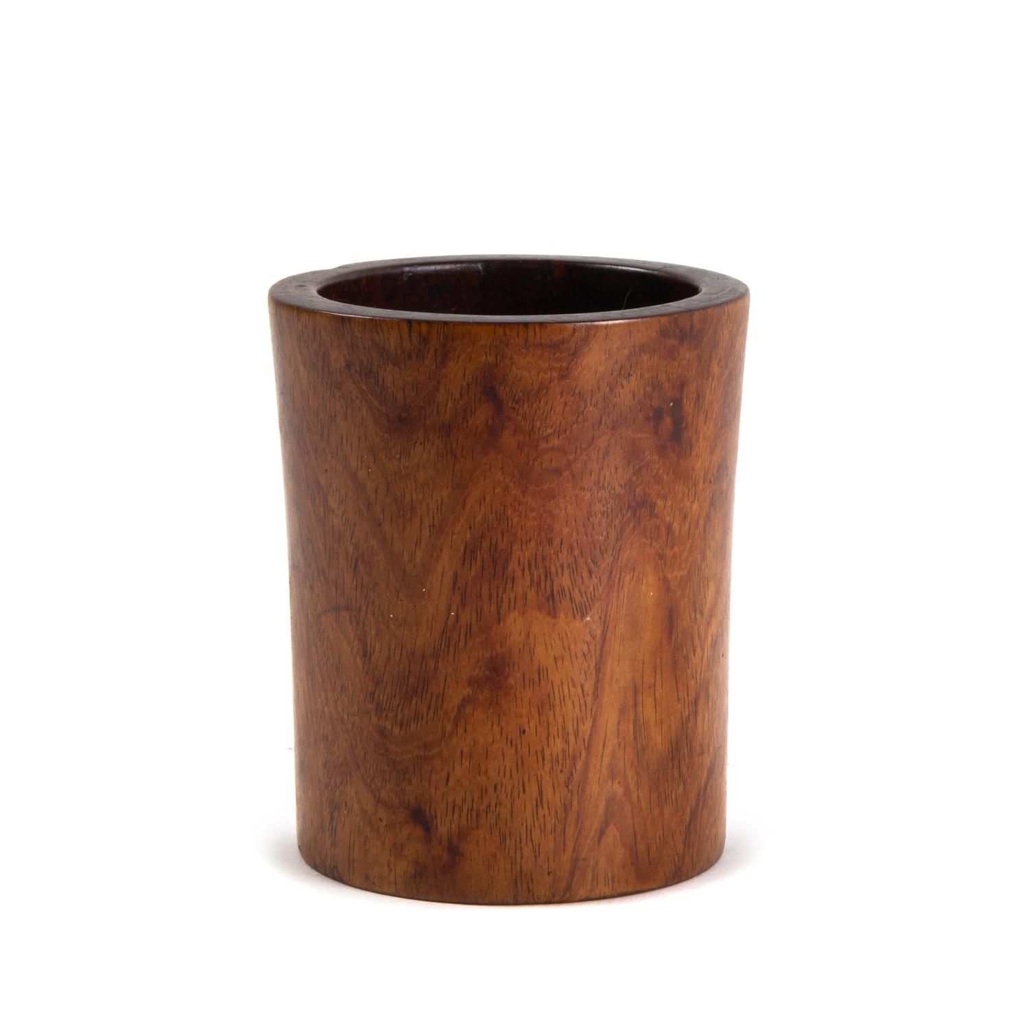 A Small Hardwood Brushpot, Bitong