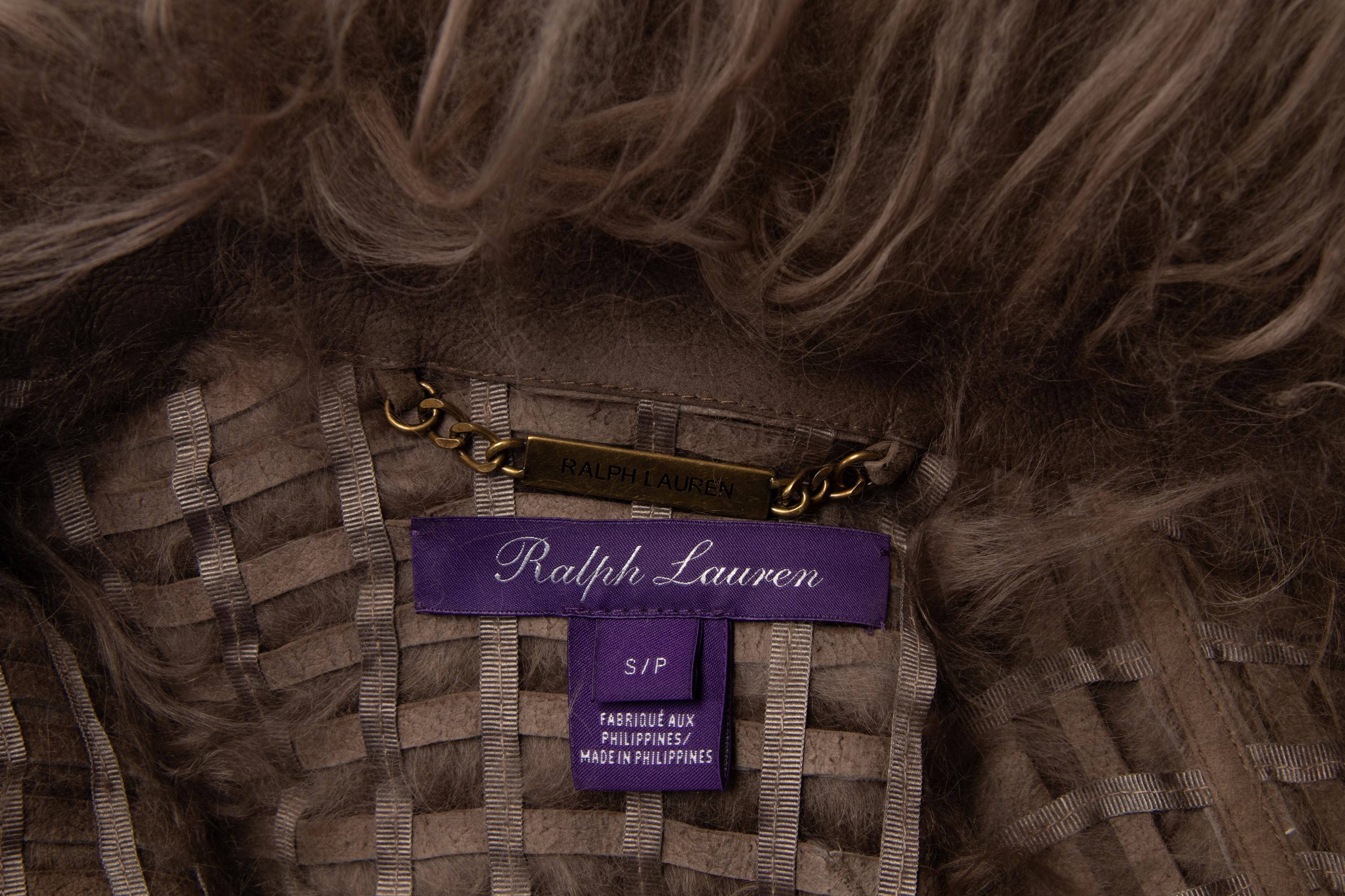Ralph Lauren Purple Label Lamb Fur Vest