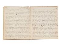 JACKSON, Col. Oscar L. (1840-1920). Five journals, incl. descriptions of Oscar L. Jackson's political activism during the 1860 campaign and his service with 63rd OVI, with campaign broadside noting Jackson as a speaker.