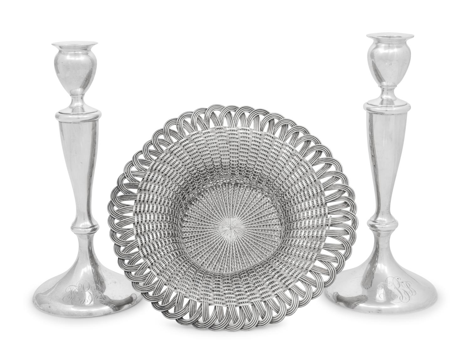 Three American Silver Table Articles