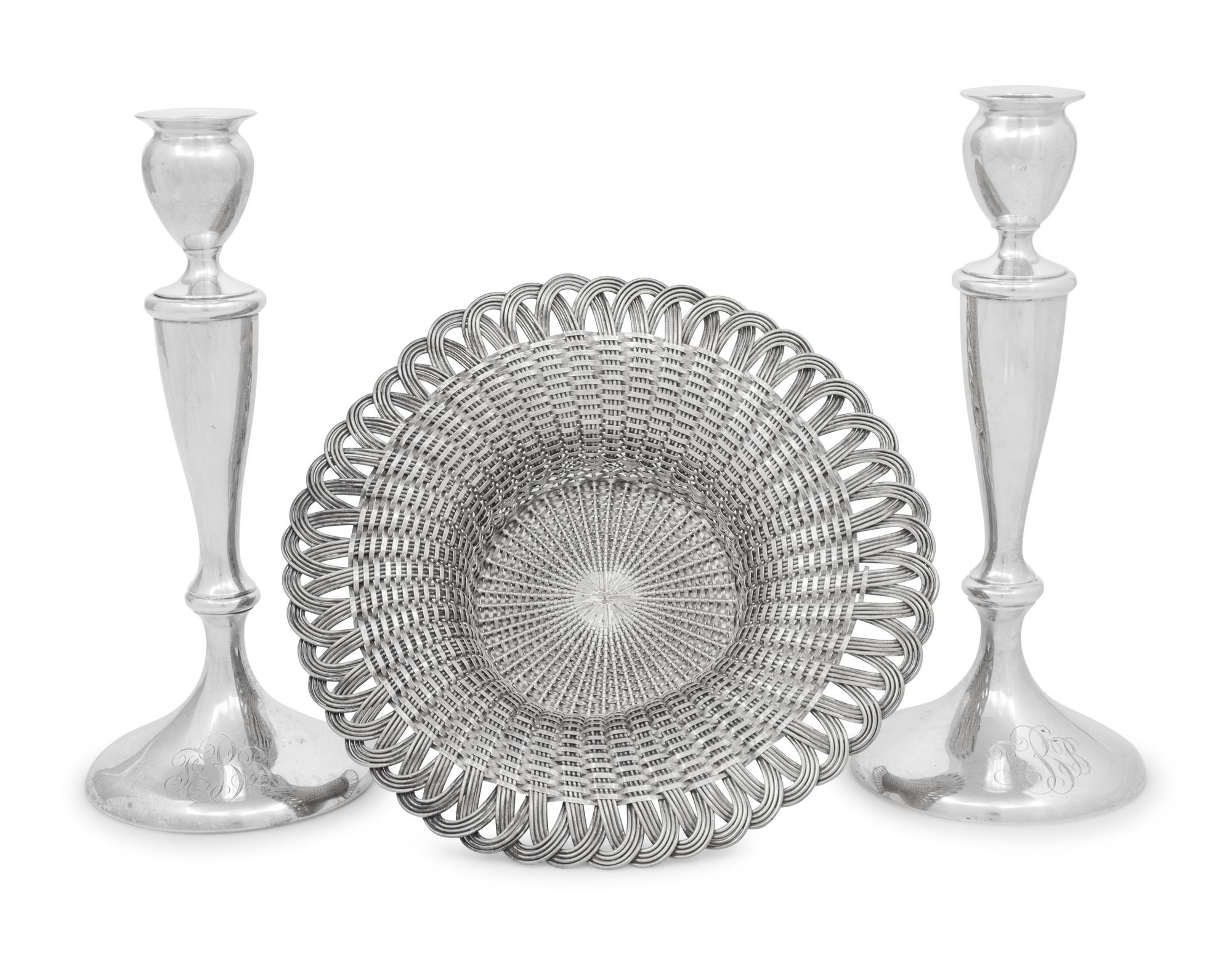 Three American Silver Table Articles