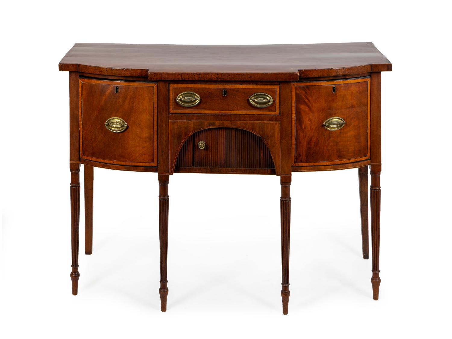A Federal Satinwood Inlaid Mahogany Sideboard — 19TH CENTURY