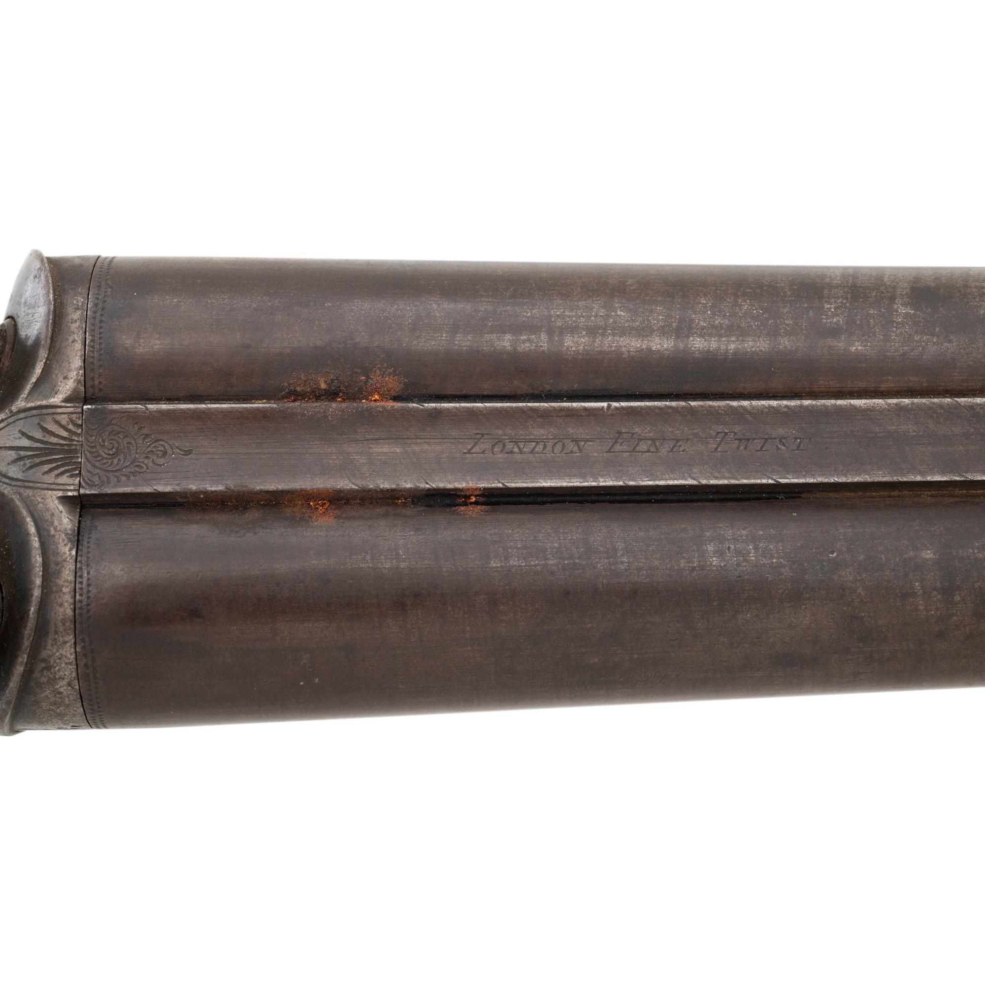 William Moore & Co. Side Lever Coach Gun with Decorative Wells Fargo Markings