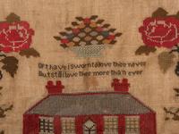 A Needlework Embroidered Pictorial Sampler, Wrought by Ann Craven, 19th Century