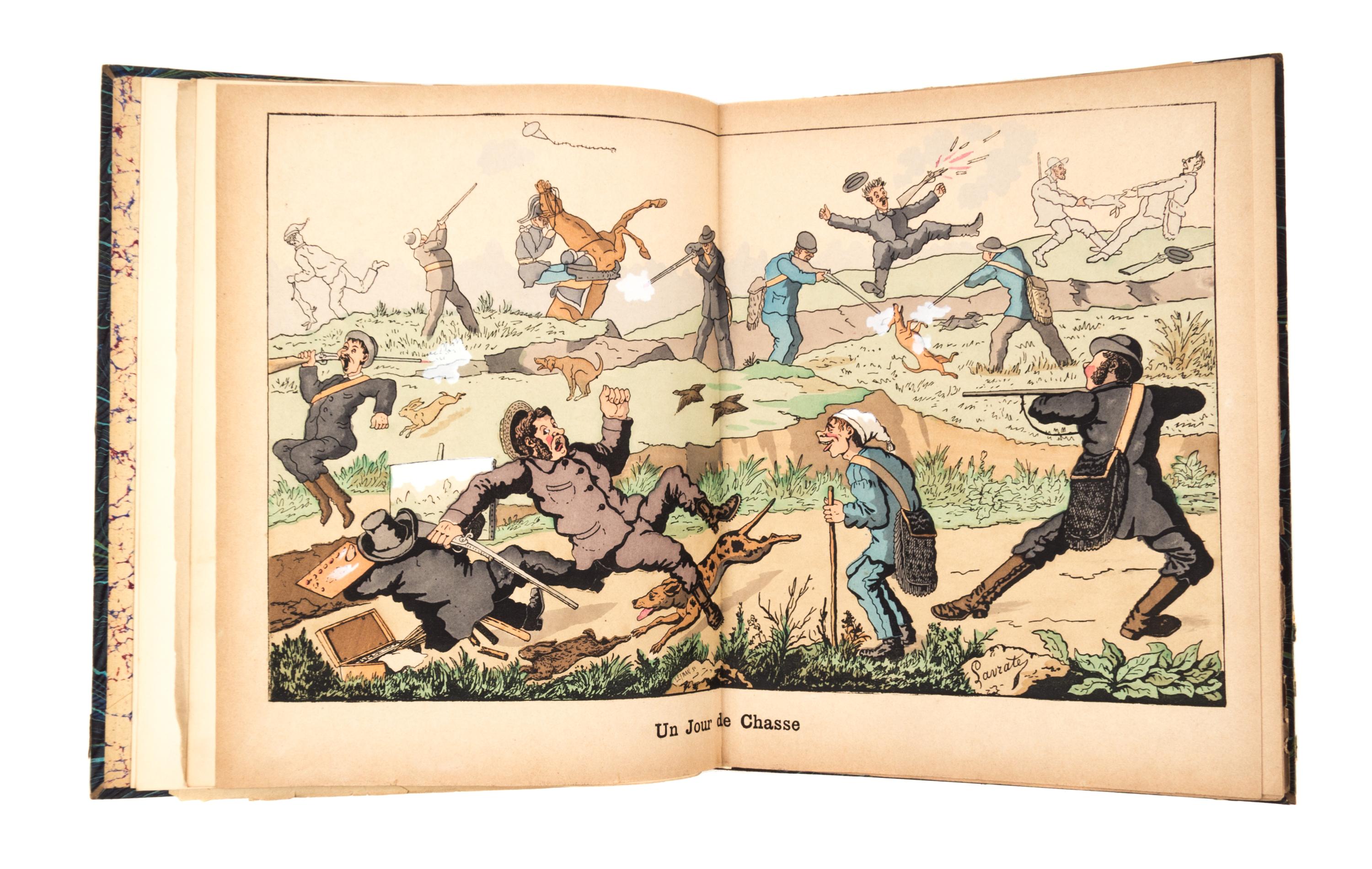 (CARICATURE) LAVRATE, EDMUND. Le Monde Plaisant, Paris, 1880, with Album Lavrate, n.d.