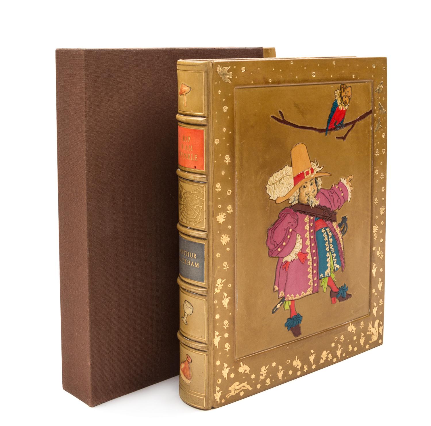 (WEITZ-COLEMAN; RACKHAM, ARTHUR) IRVING, WASHINGTON. Rip Van Winkle. NY, 1905. Finely bound by Herbie Weitz.