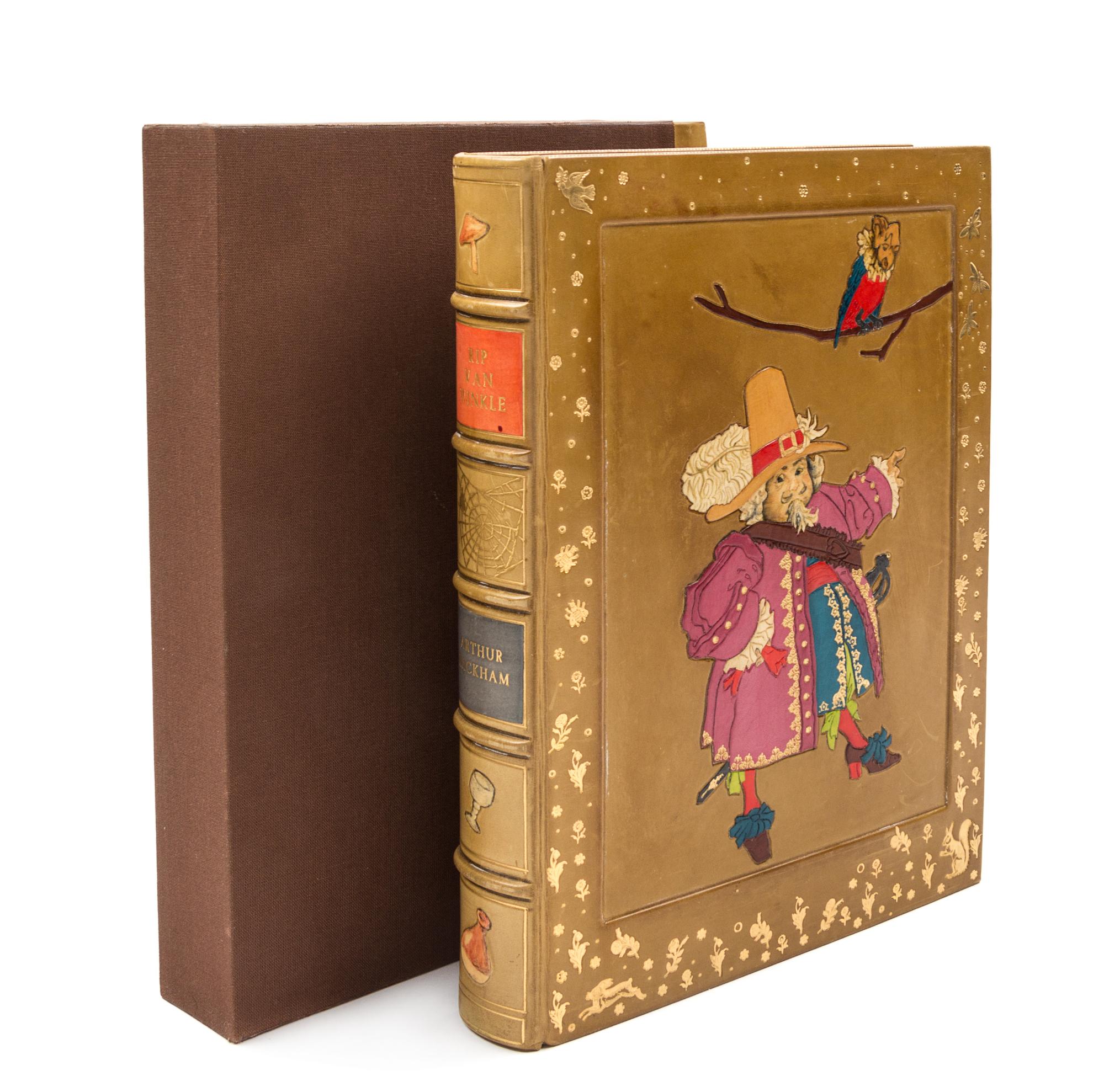 (WEITZ-COLEMAN; RACKHAM, ARTHUR) IRVING, WASHINGTON. Rip Van Winkle. NY, 1905. Finely bound by Herbie Weitz.