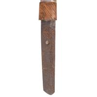 Edo-Period Japanese Wakizashi Signed "Omi No Kami Hisamichi" with Imperial Chrysanthemum