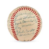 A 1949 Cincinnati Reds Team Signed Autograph Baseball (Beckett Authentication Services Letter of Authenticity)