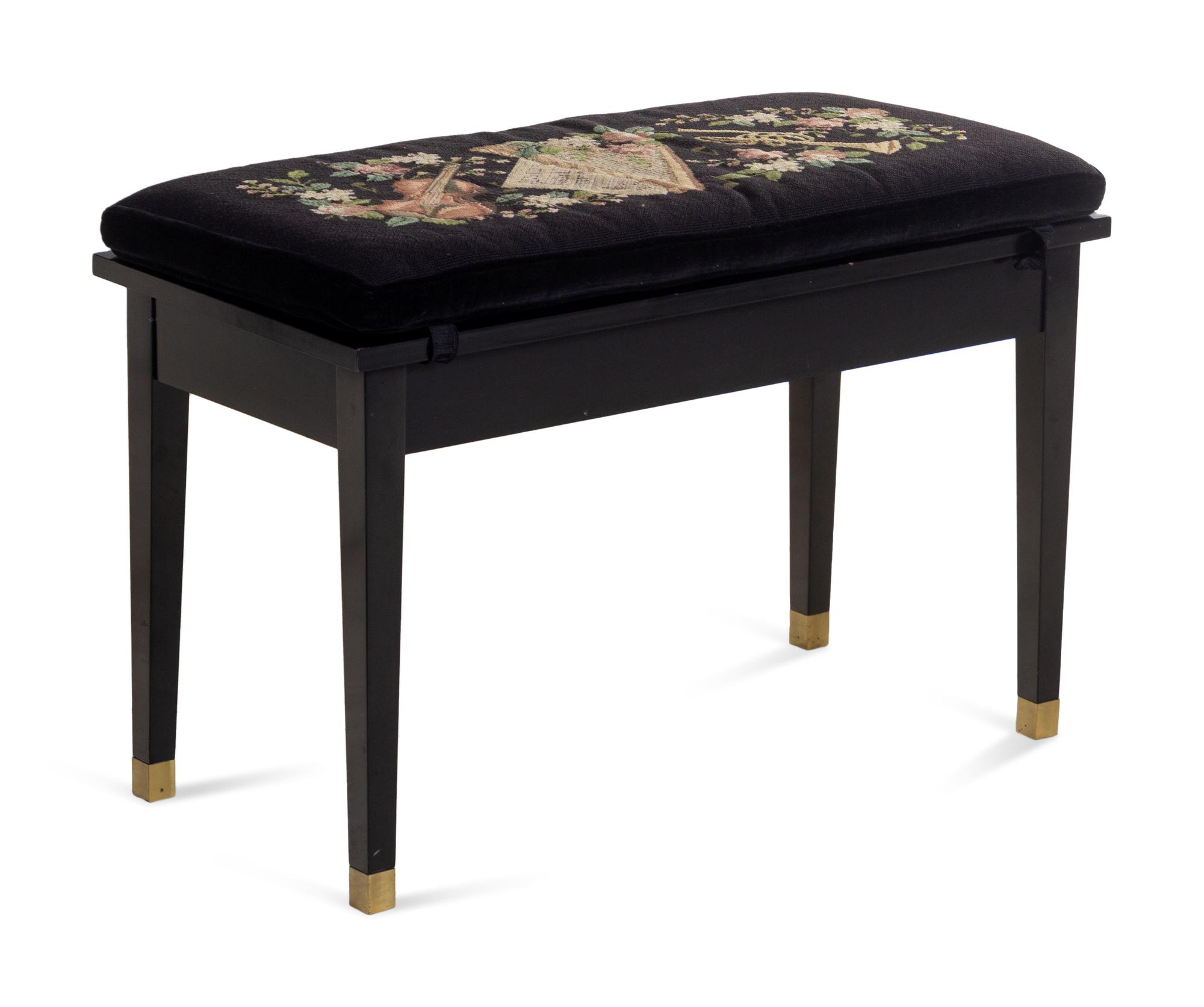 A Kawai Black Lacquered Baby Grand Piano