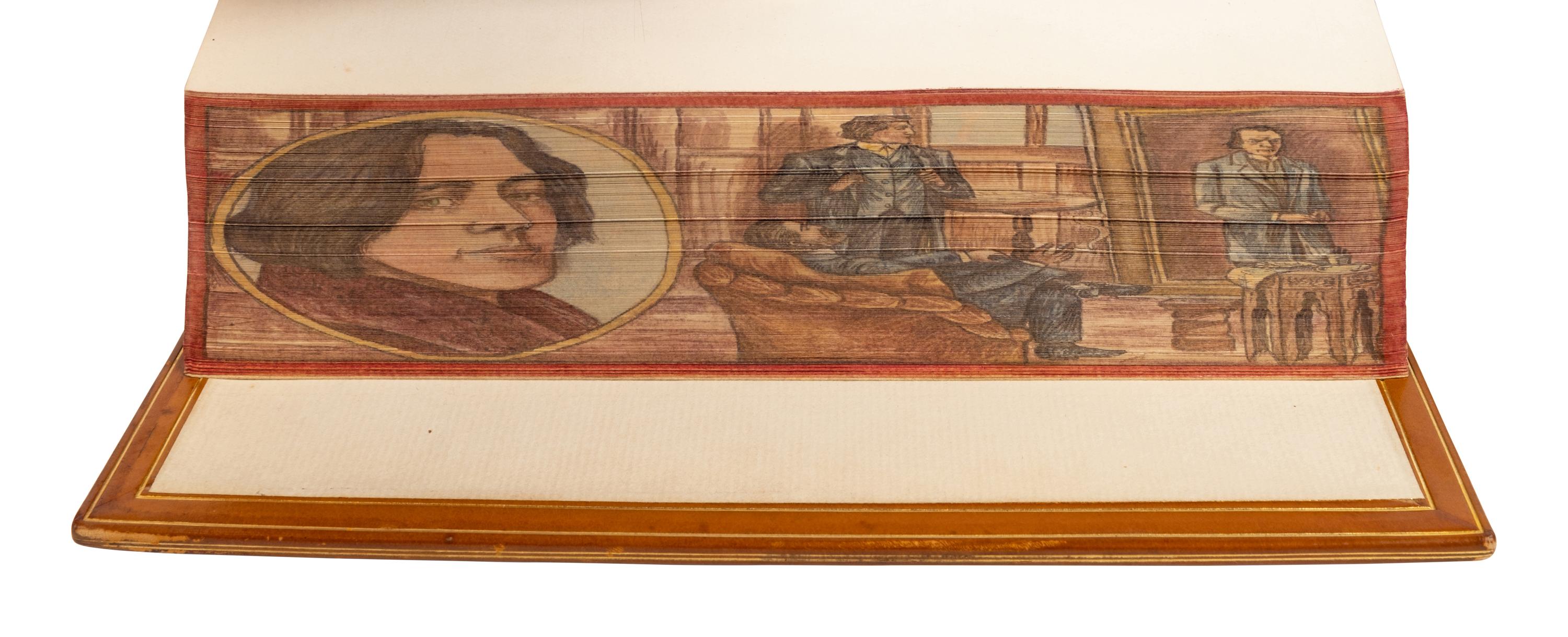 [Fore-Edge Painting]. Wilde, Oscar (1854-1900). The Works . London: Collins, [1931].