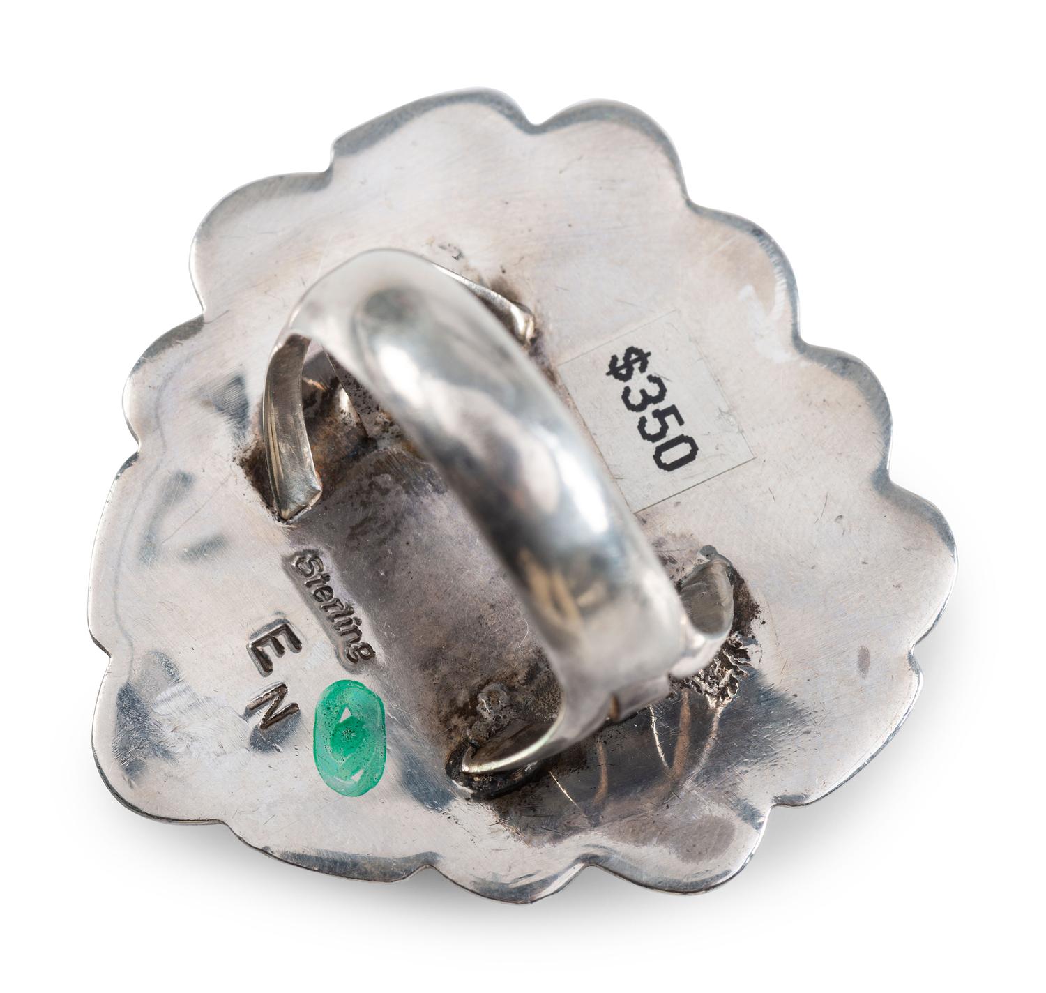 Navajo Sterling Silver Rings, with Inlay