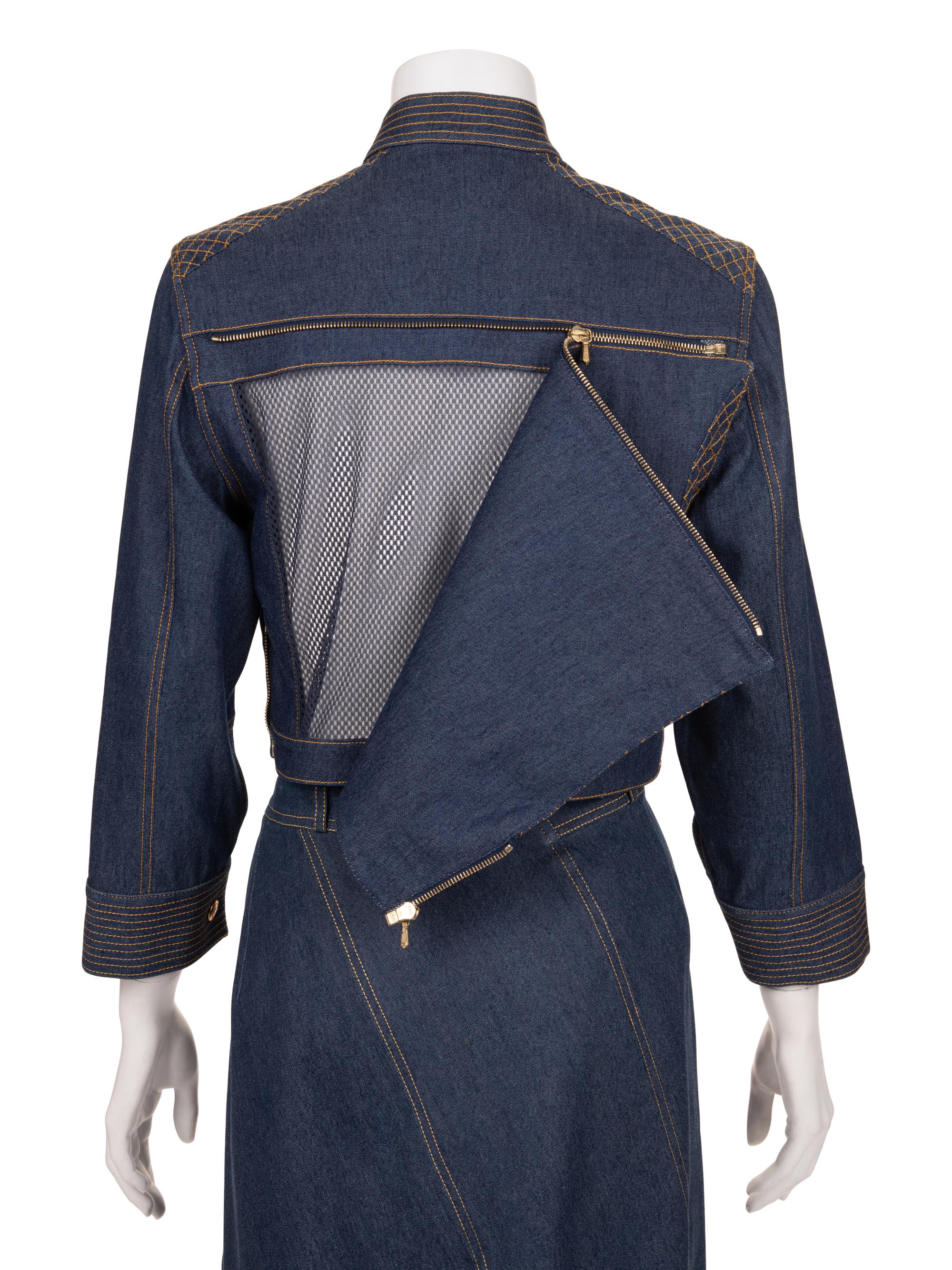 Christian Dior Denim Skirt Ensemble, Spring/Summer 2000