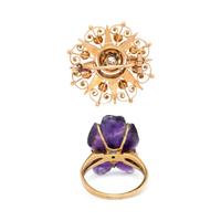 DIAMOND BROOCH AND RING