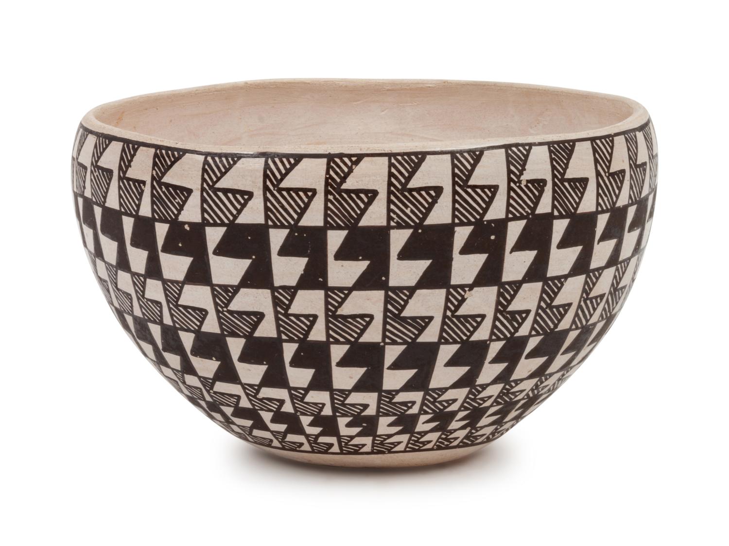 Jessie Garcia (Acoma, 20th century) Pottery Bowl