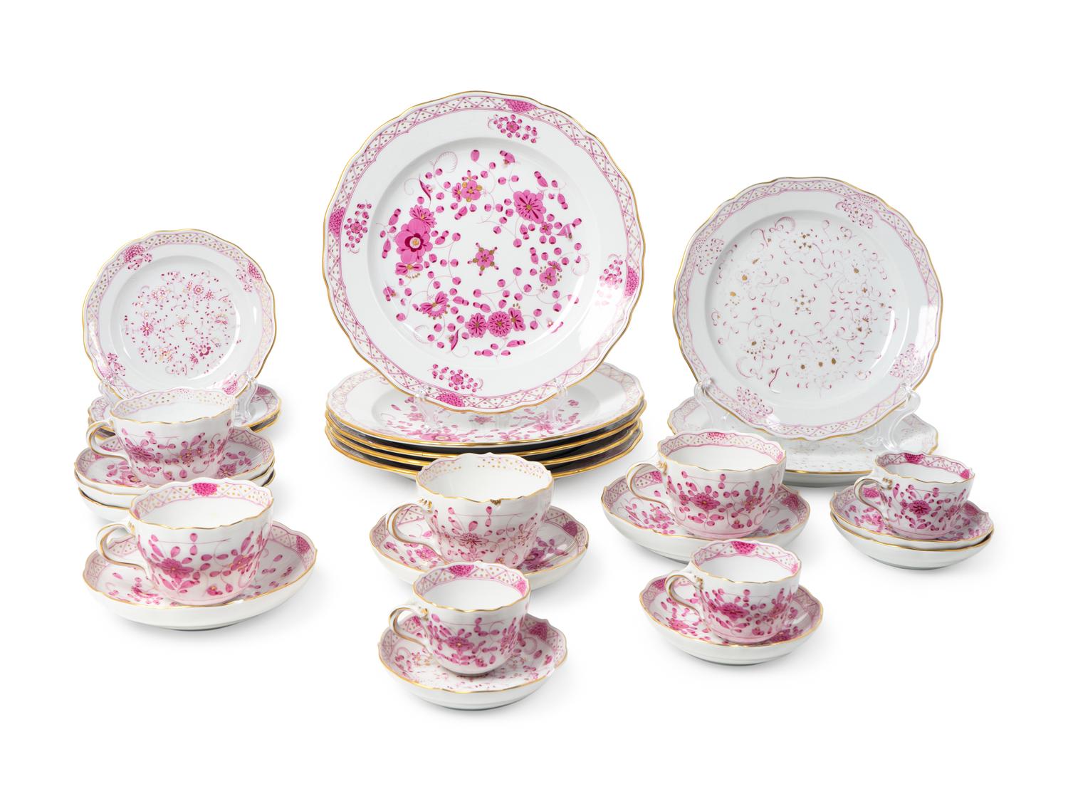 A Meissen Porcelain Assembled Dinner Service