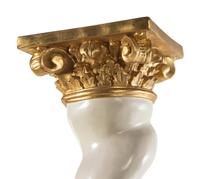 A Large Parcel Gilt Resin Solomonic Column