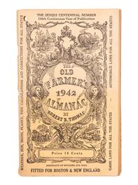 [FROST, Robert (1874-1963)]. THOMAS, Robert W. The Old Farmer's Almanack 1942. Dublin, NH: Yankee, Inc., 1941.