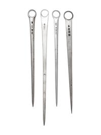 A Group of Four George III Silver Meat Skewers