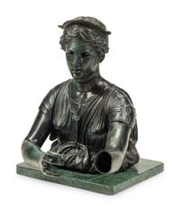 An Italian Patinated Bronze Model of the Pompeiian Diana