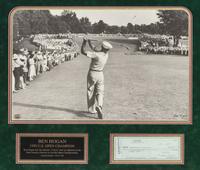 A Ben Hogan Signed Autograph Personal Bank Check Display,