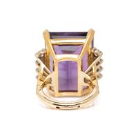 AMETHYST AND DIAMOND RING