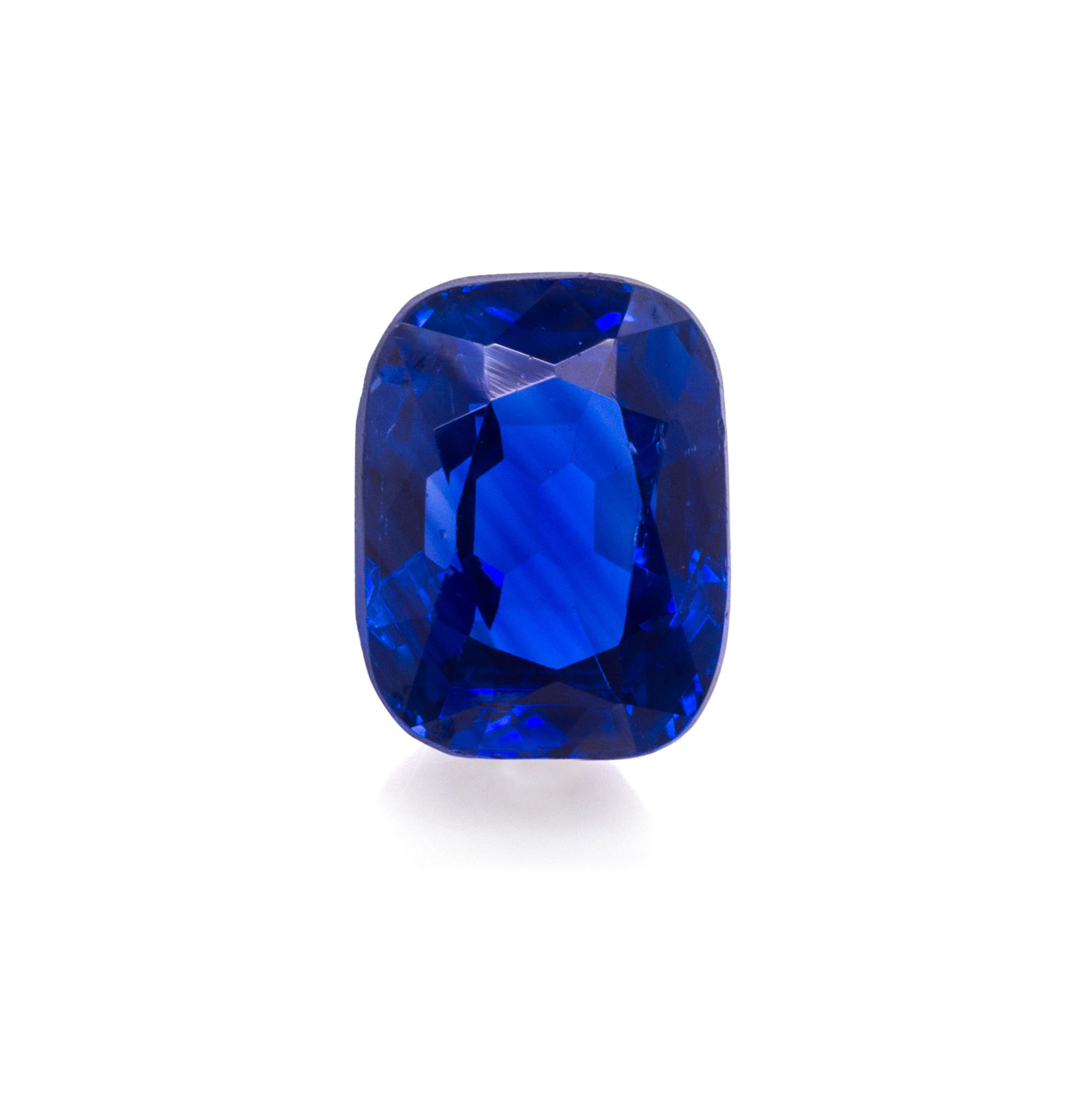 A 3.65 Carat Cushion Cut Kashmir Sapphire,