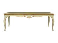 A Green Painted and Parcel-Gilt Long Console Table