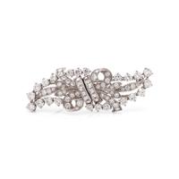 TIFFANY & CO., DIAMOND DOUBLE CLIP/BROOCH