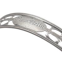 A Pierced Sterling Silver Flower Basket