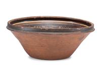 A Paint Decorated Redware Bowl