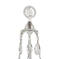 A Pair of Georgian Style Cut Glass Sconces
