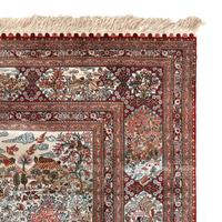 A Persian Silk Pictorial Rug