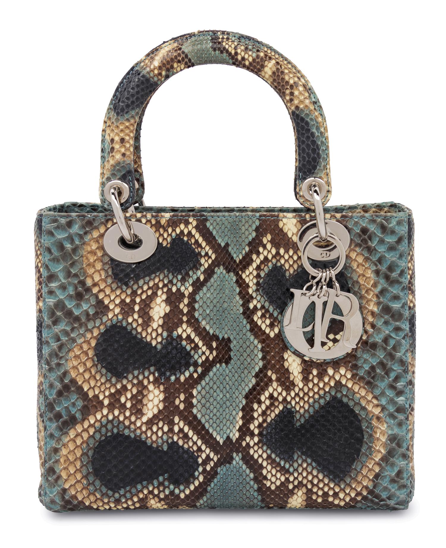 Christian Dior Multicolored Python Small Lady Dior Bag, 2011