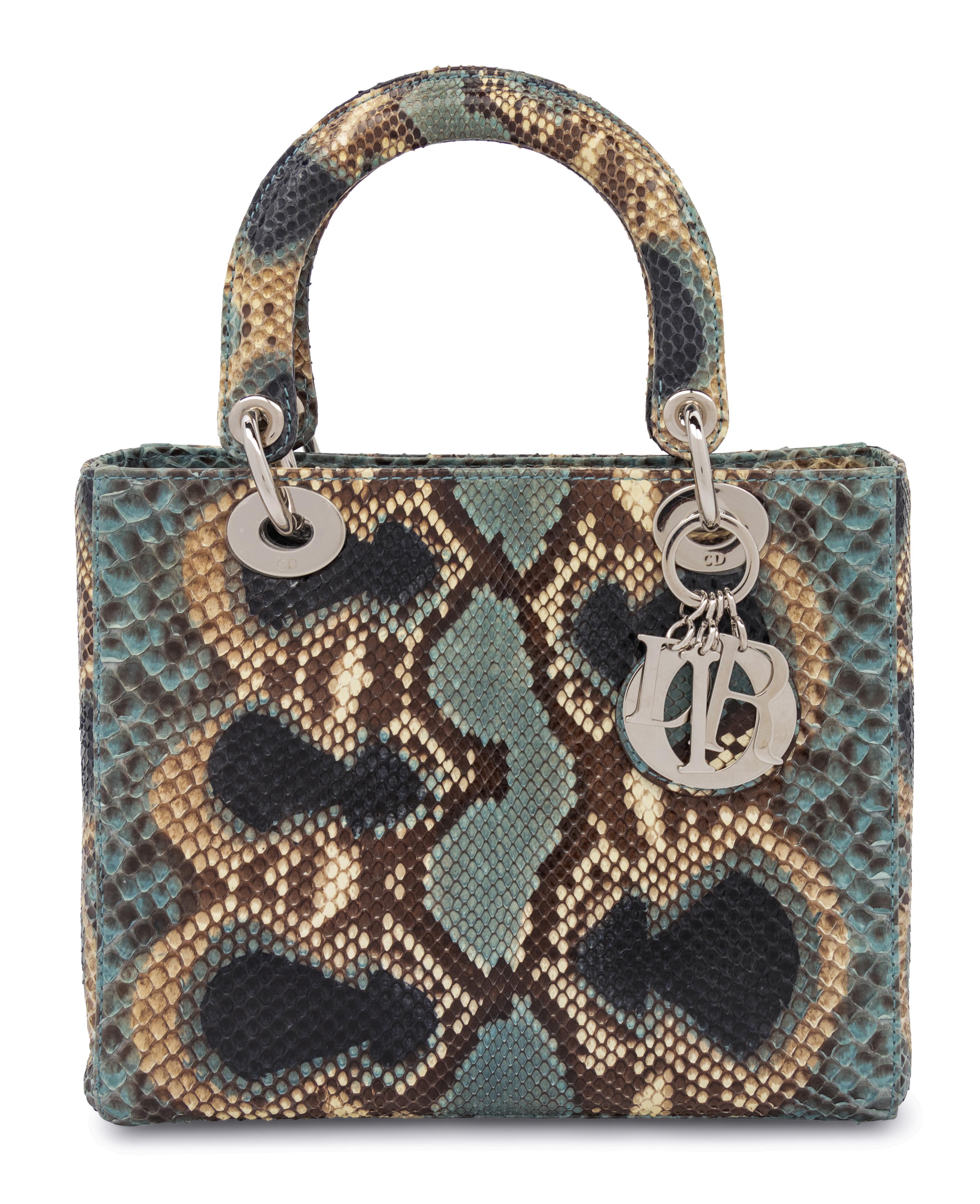 Christian Dior Multicolored Python Small Lady Dior Bag, 2011