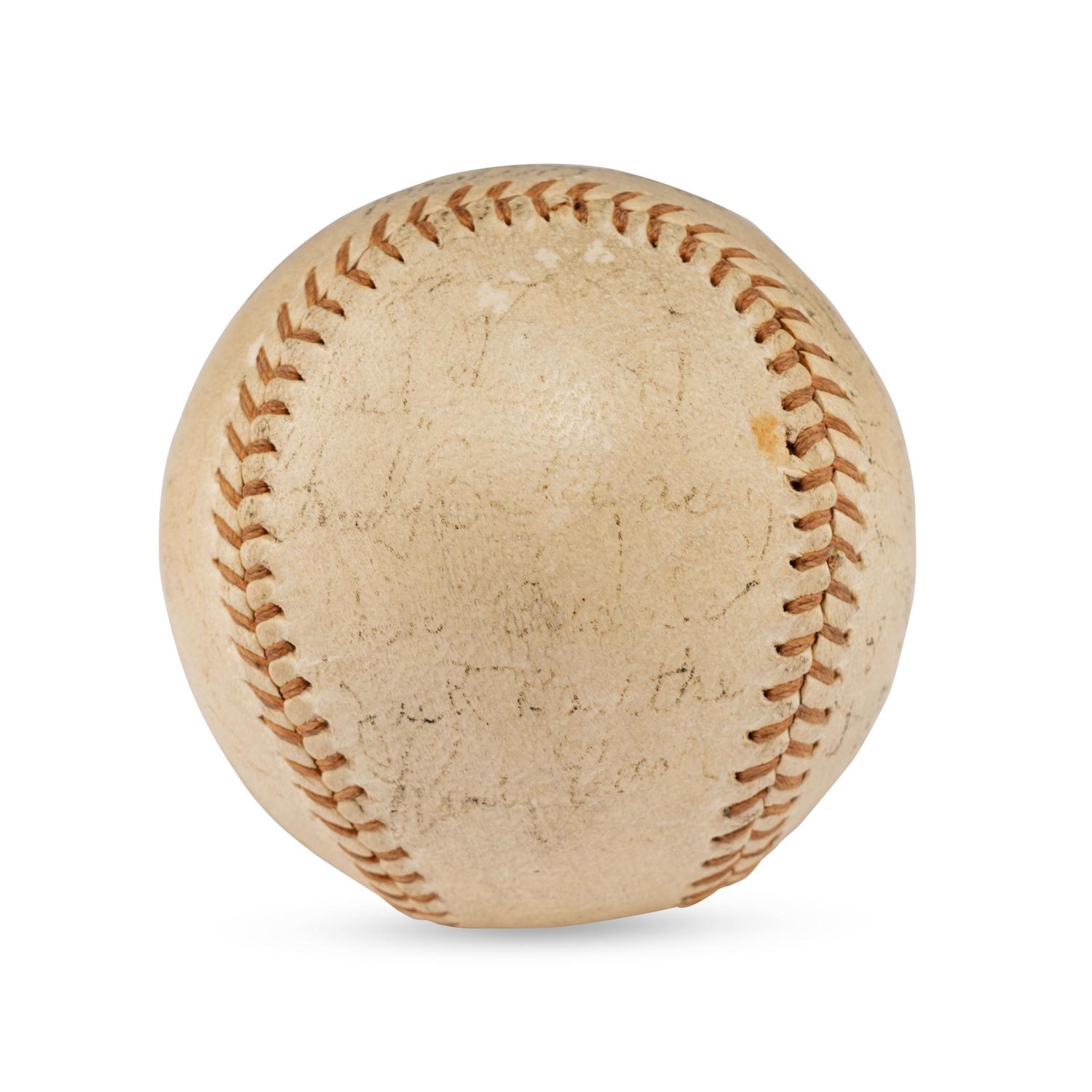 A 1936 Brooklyn Dodgers Team Signed Autograph Baseball (Beckett Authentication Services Letter of Authenticity)