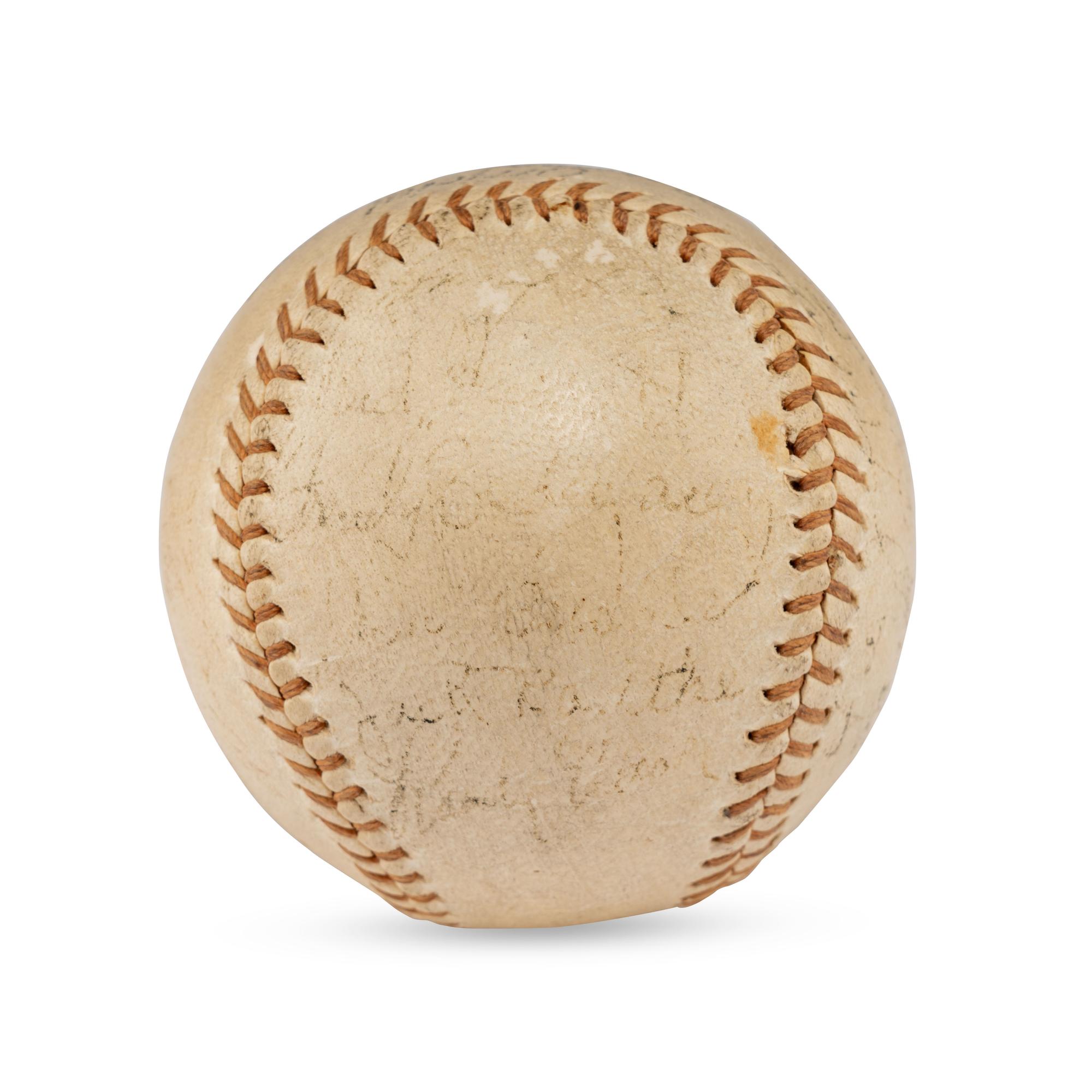 A 1936 Brooklyn Dodgers Team Signed Autograph Baseball (Beckett Authentication Services Letter of Authenticity)
