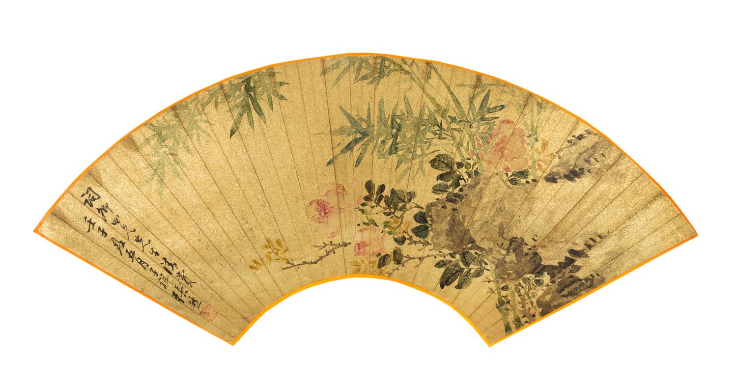 Zhang Xiong, (1803-1886), Peonies and Bamboo