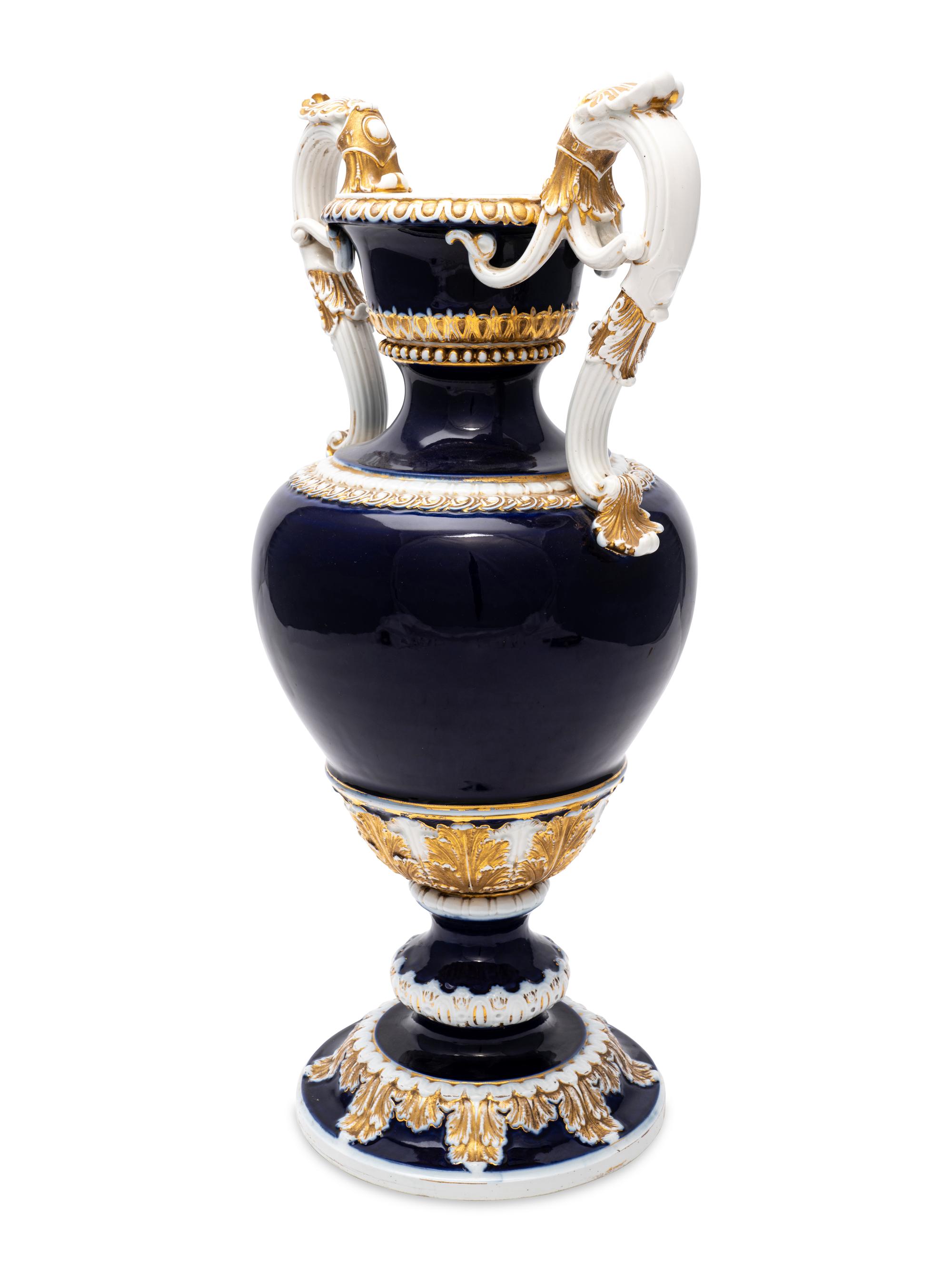 A Large Meissen Porcelain Vase