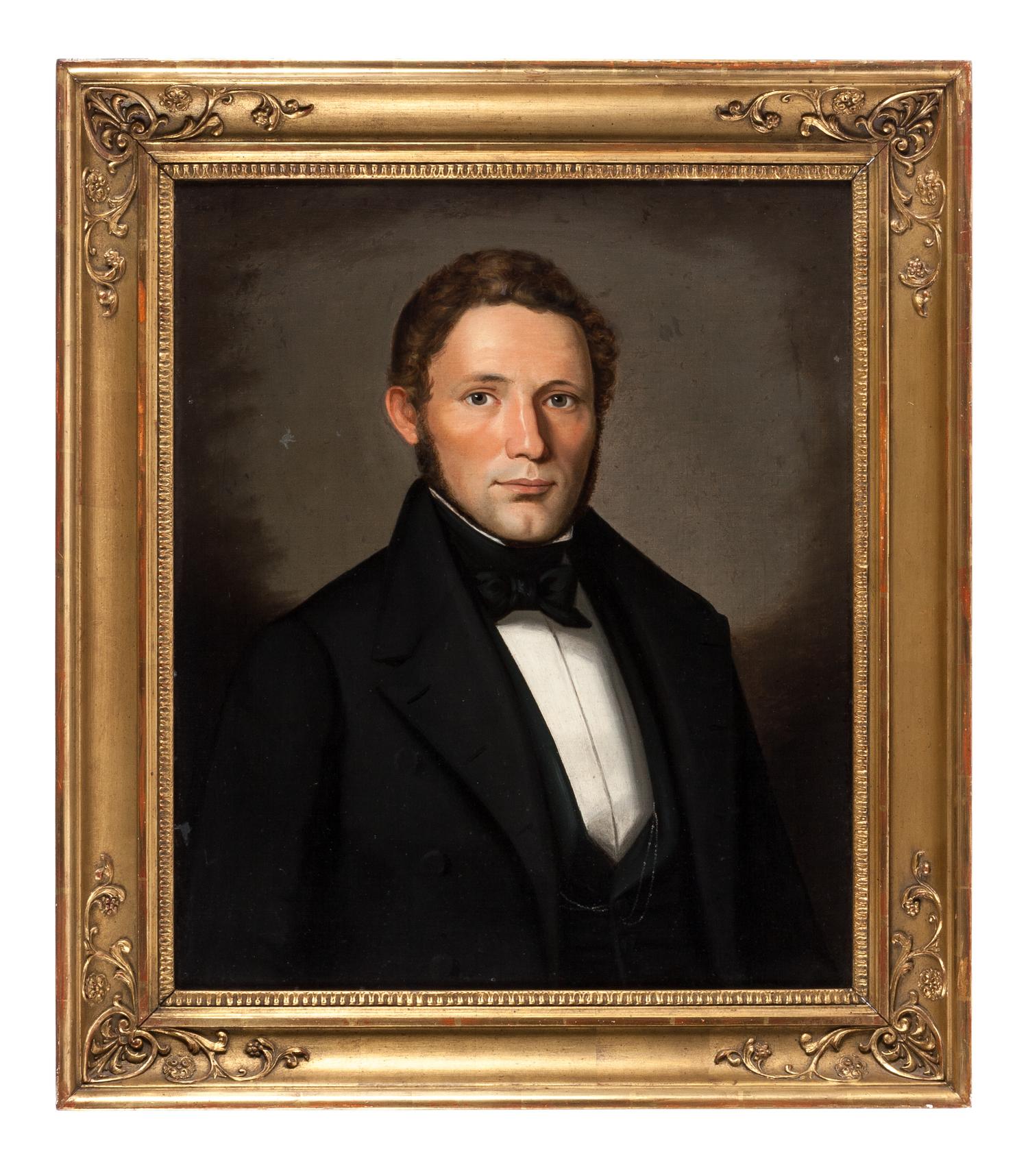 Artist Unknown, (American, Early 19th Century), Portraits of a Man and a Lady (two works)