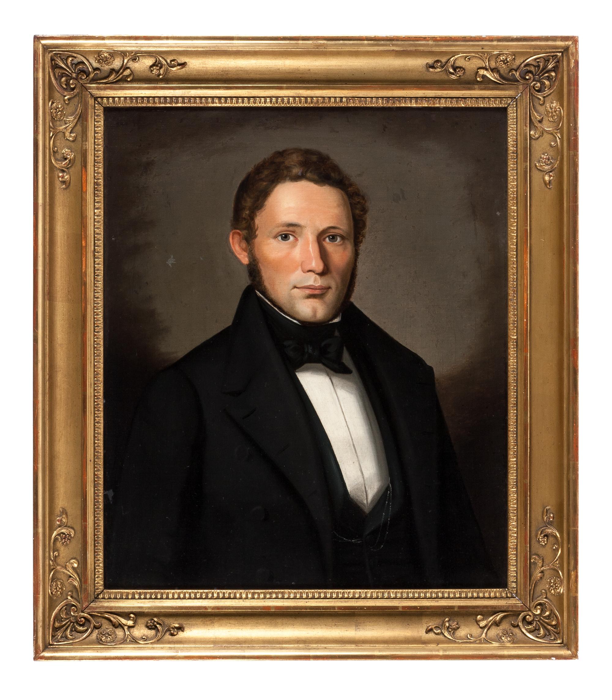 Artist Unknown, (American, Early 19th Century), Portraits of a Man and a Lady (two works)