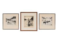 Three Etchings of Fishermen
