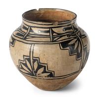 Cochiti Pottery Jar, with Dated Inscription on Base