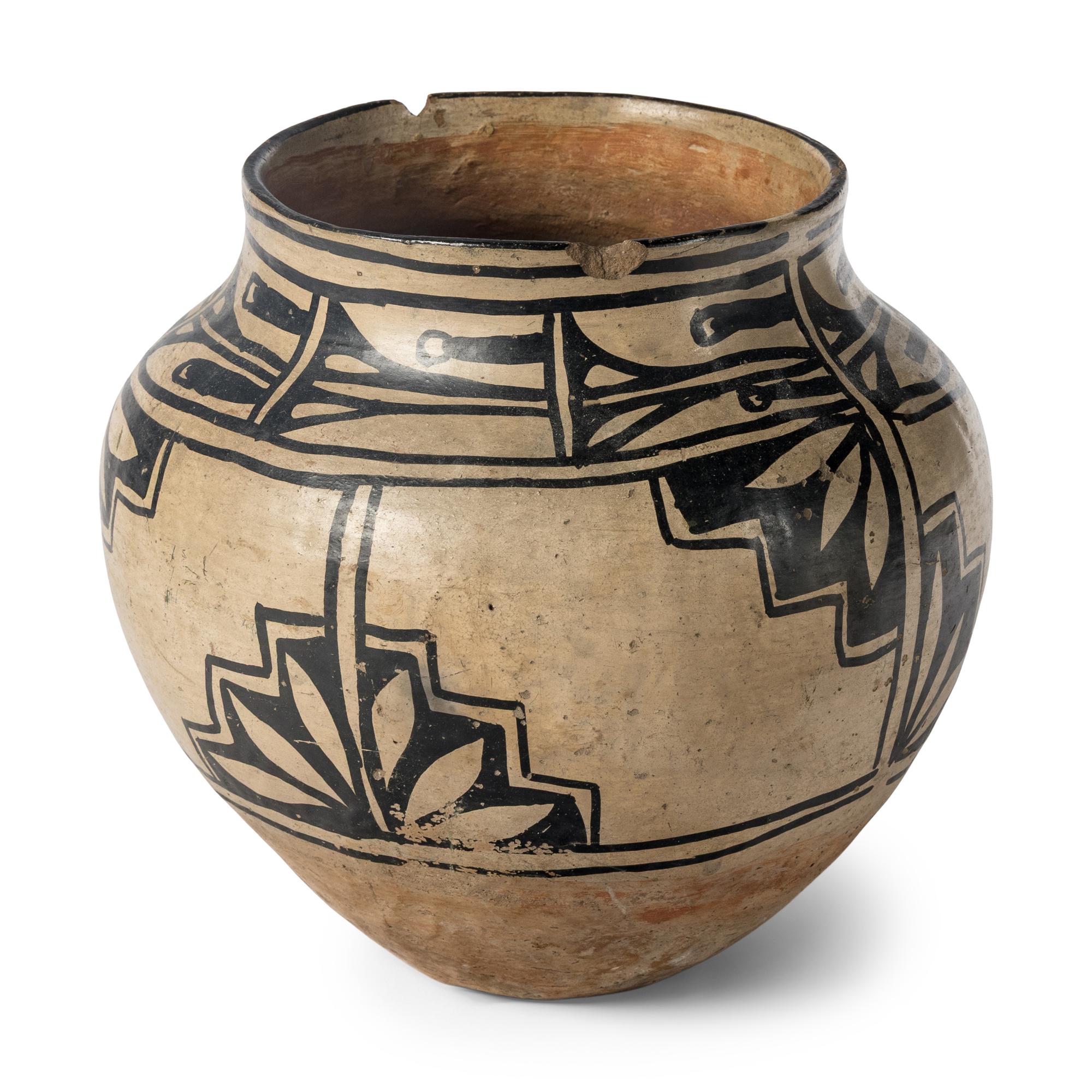 Cochiti Pottery Jar, with Dated Inscription on Base