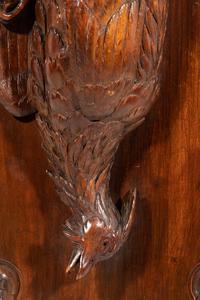A Black Forest Carved Game Bird Wall Plaque