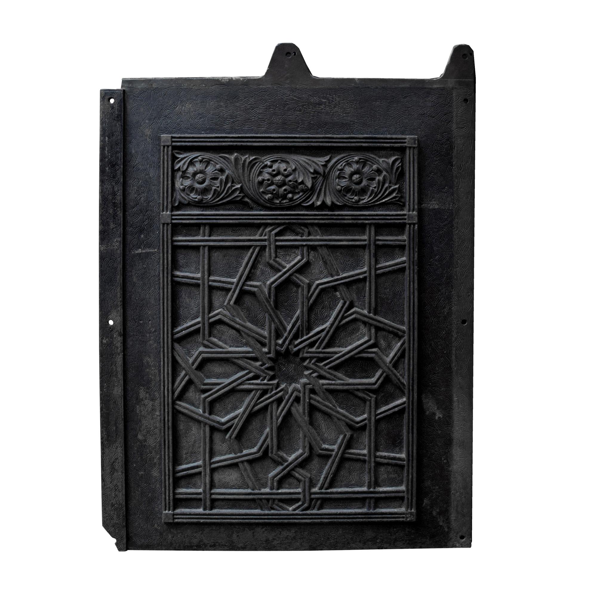 A Cast Iron Panel from the Rookery Building, Chicago, IL. 24.25" W x .5" D x 33.5" H — United States, Circa 1888