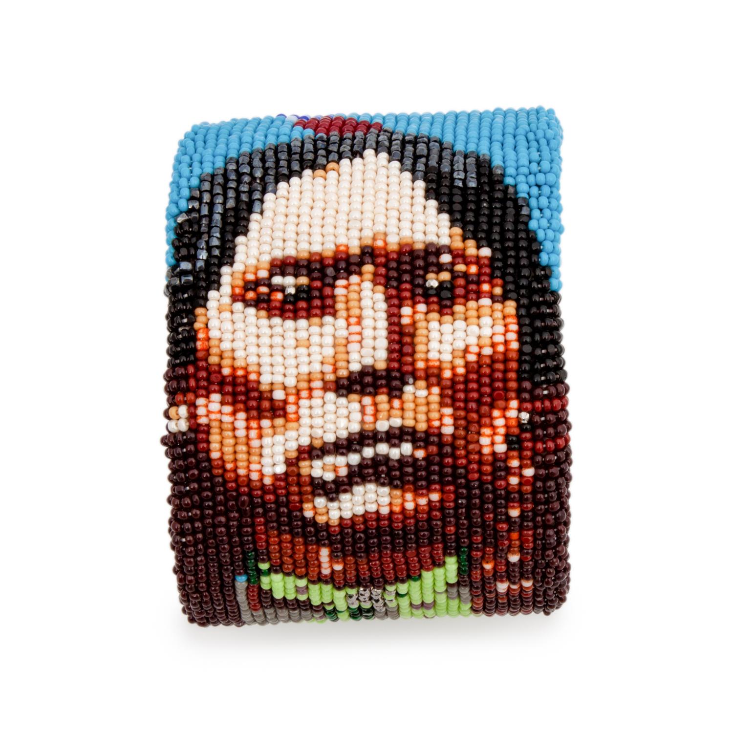 Beaded Cuff Bracelet of Quanah Parker Lot is located and will ship from Denver, Colorado.