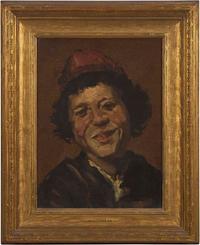 William Merritt Chase (American, 1849-1916) - Tony with a Red Cap