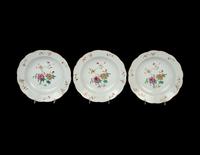A Set of Three Chinese Export Famille Rose Porcelain Plates