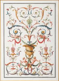 A Set of Eight Neoclassical Watercolor Illustrations